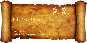 Héra Ugor névjegykártya